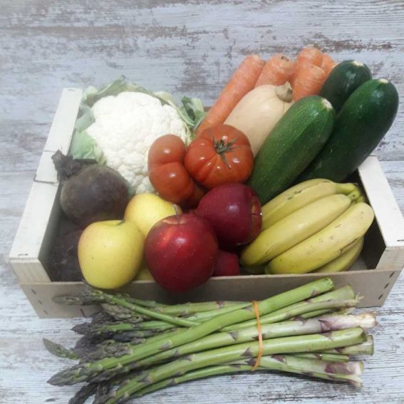 Caja de Fruta y Verdura Ecológica mediana