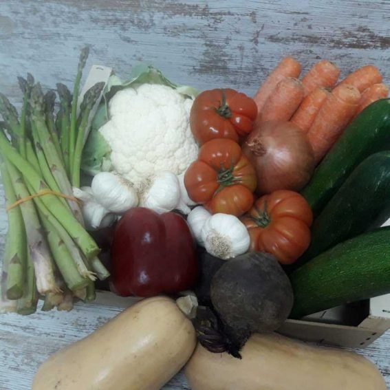 Caja de Verduras Ecológicas mediana