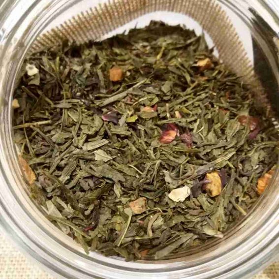té rojo silueta