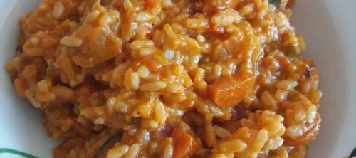 Arroz con Verduras Ecológicas y Agua de MAr