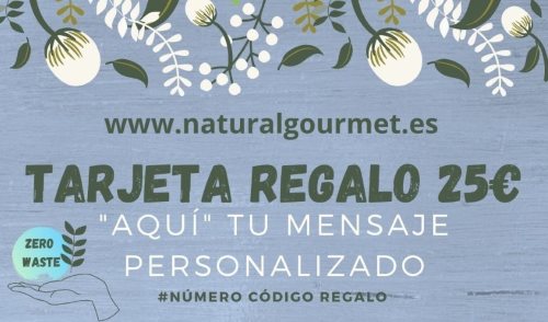 Tarjeta Regalo 25€ Zero Waste Natural Gourmet